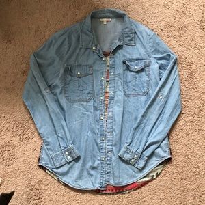Jean patterned shirt